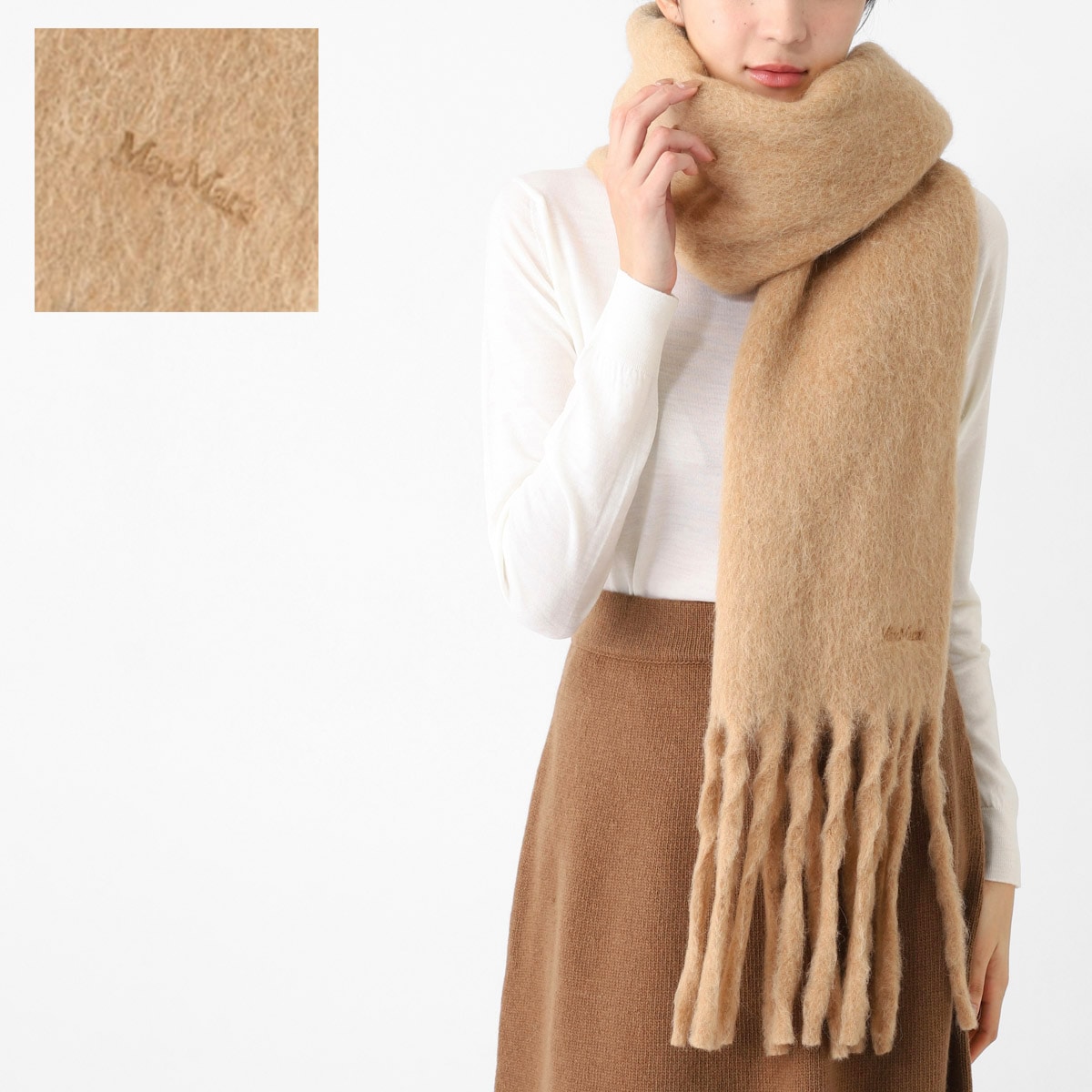 Max Mara マックスマーラ マフラー/ストール/OSSO アルパカ ブレンド ストール レディース