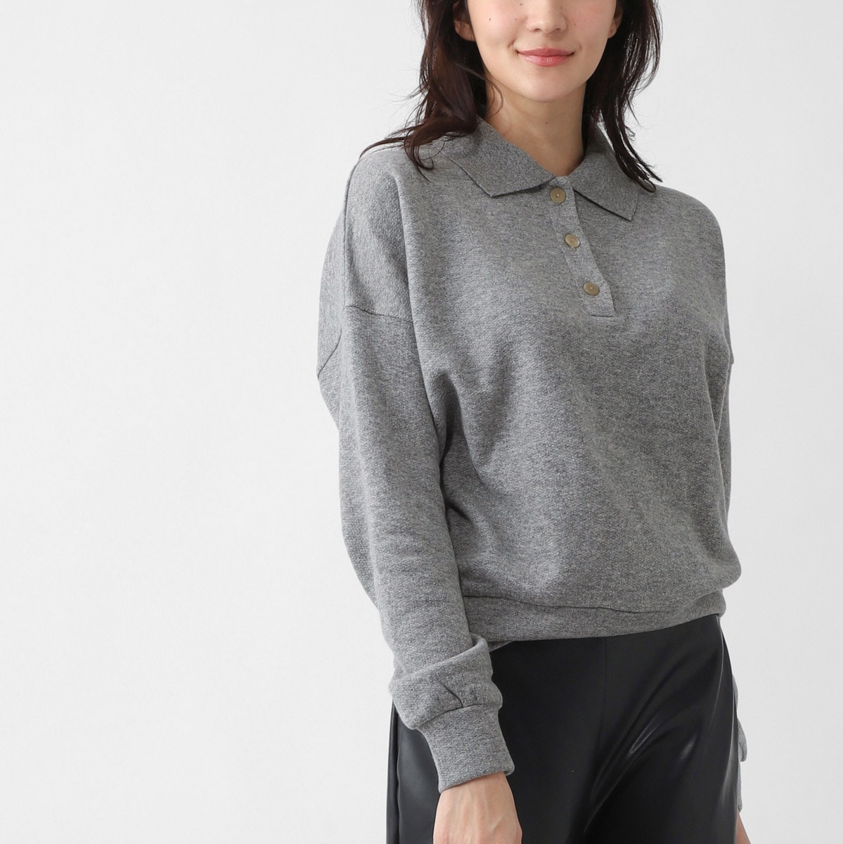THE ROW ザ ロウ 長袖ポロシャツ/CORZAS TOP カシミアとコットン製トップス レディース