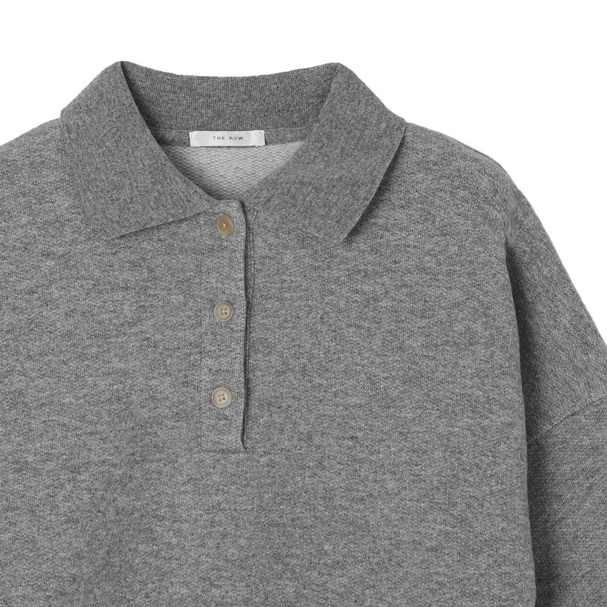 THE ROW ザ ロウ 長袖ポロシャツ/CORZAS TOP カシミアとコットン製