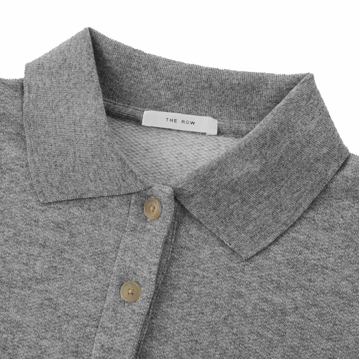 THE ROW ザ ロウ 長袖ポロシャツ/CORZAS TOP カシミアとコットン製