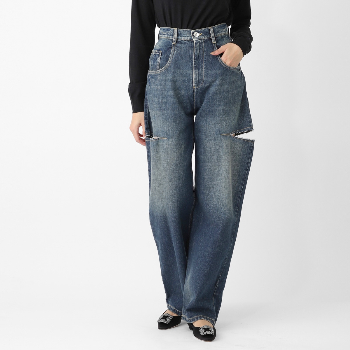 レディース・ブランド一覧,□ M,MAISON MARGIELA,ボトムス | モダンブルー