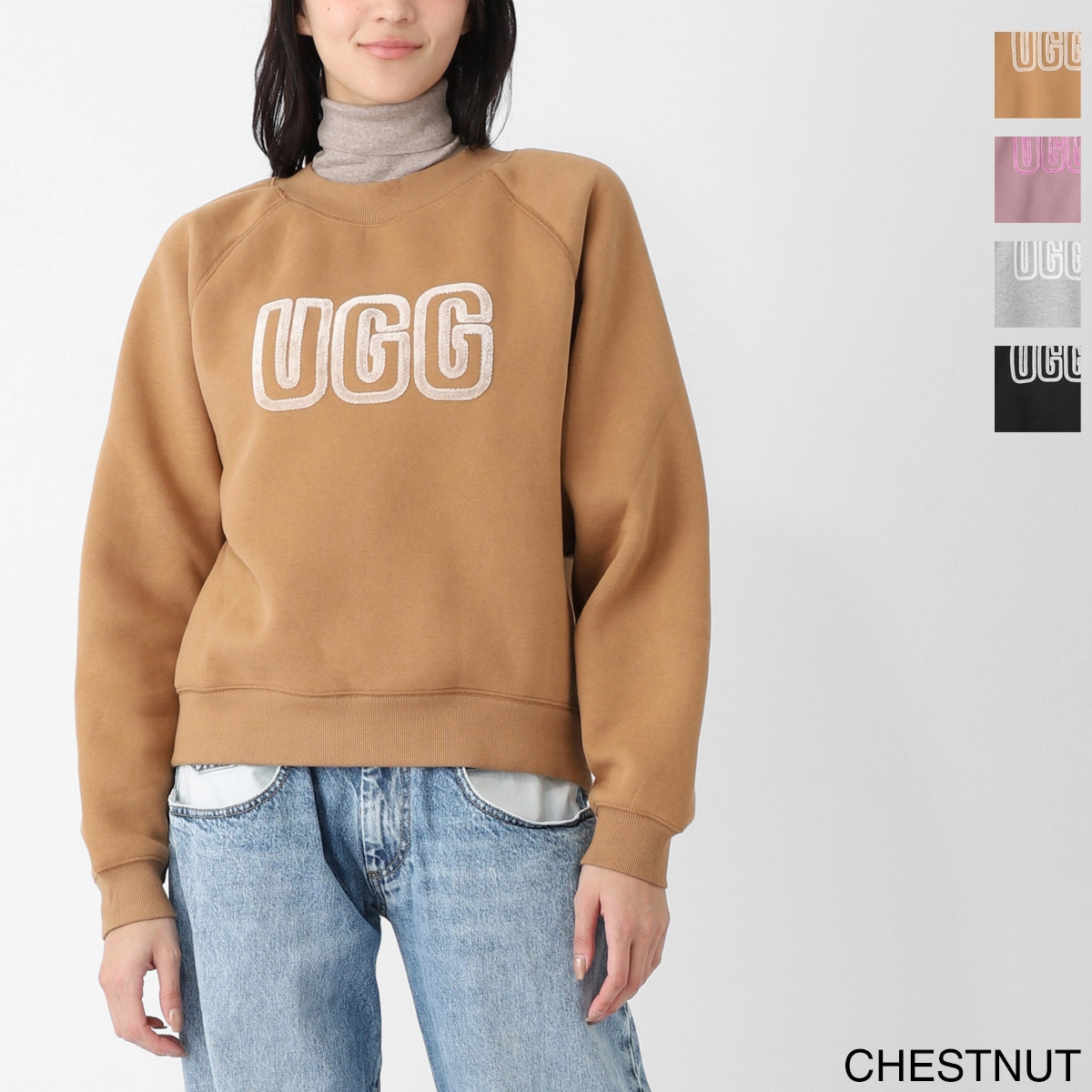 UGG スウェットシャツ Classic Crewneck ライトベージュ Women's UGG
