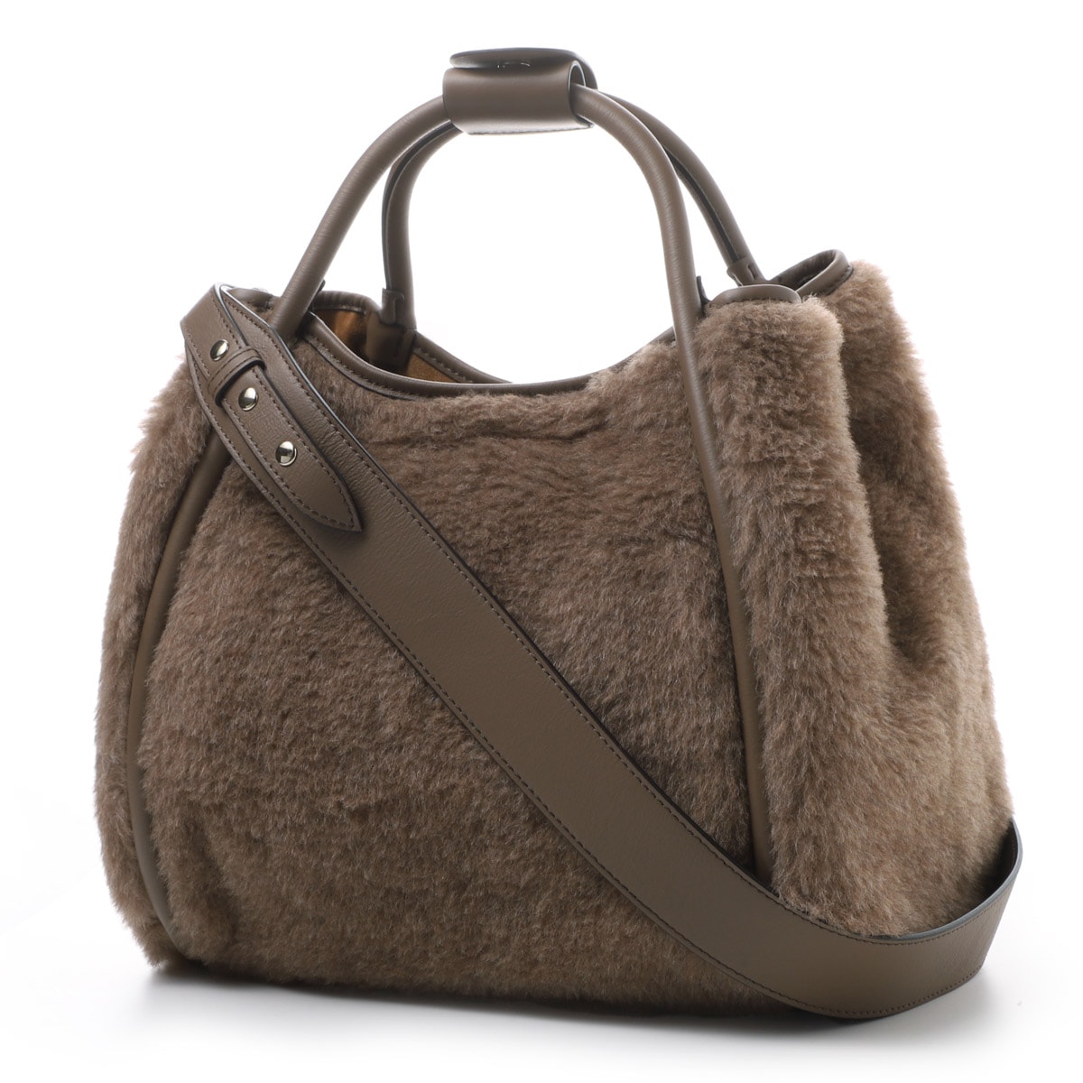 [あす着] マックスマーラ Max Mara ハンドバッグ 3WAY ショルダーバッグ レディース TMARINS4 カシミヤ テディベア スモール Tマリン Max Mara マックスマーラ ハンドバッグ 3WAY/ショルダーバッグ