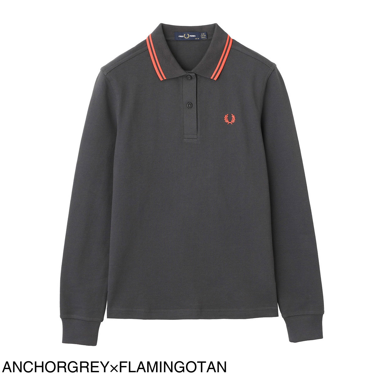 【アウトレット】FRED PERRY フレッドペリー 長袖ポロシャツ/TWIN TIPPED LS FP SHIRT G3636 レディース