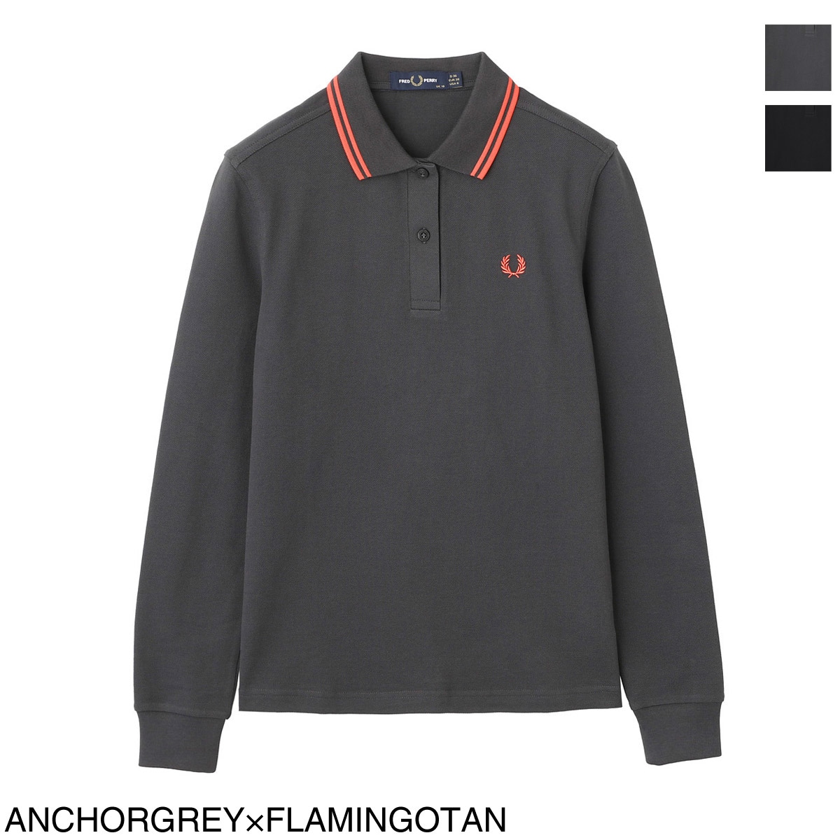 FRED PERRY フレッドペリー 長袖ポロシャツ/TWIN TIPPED LS FP SHIRT G3636 レディース