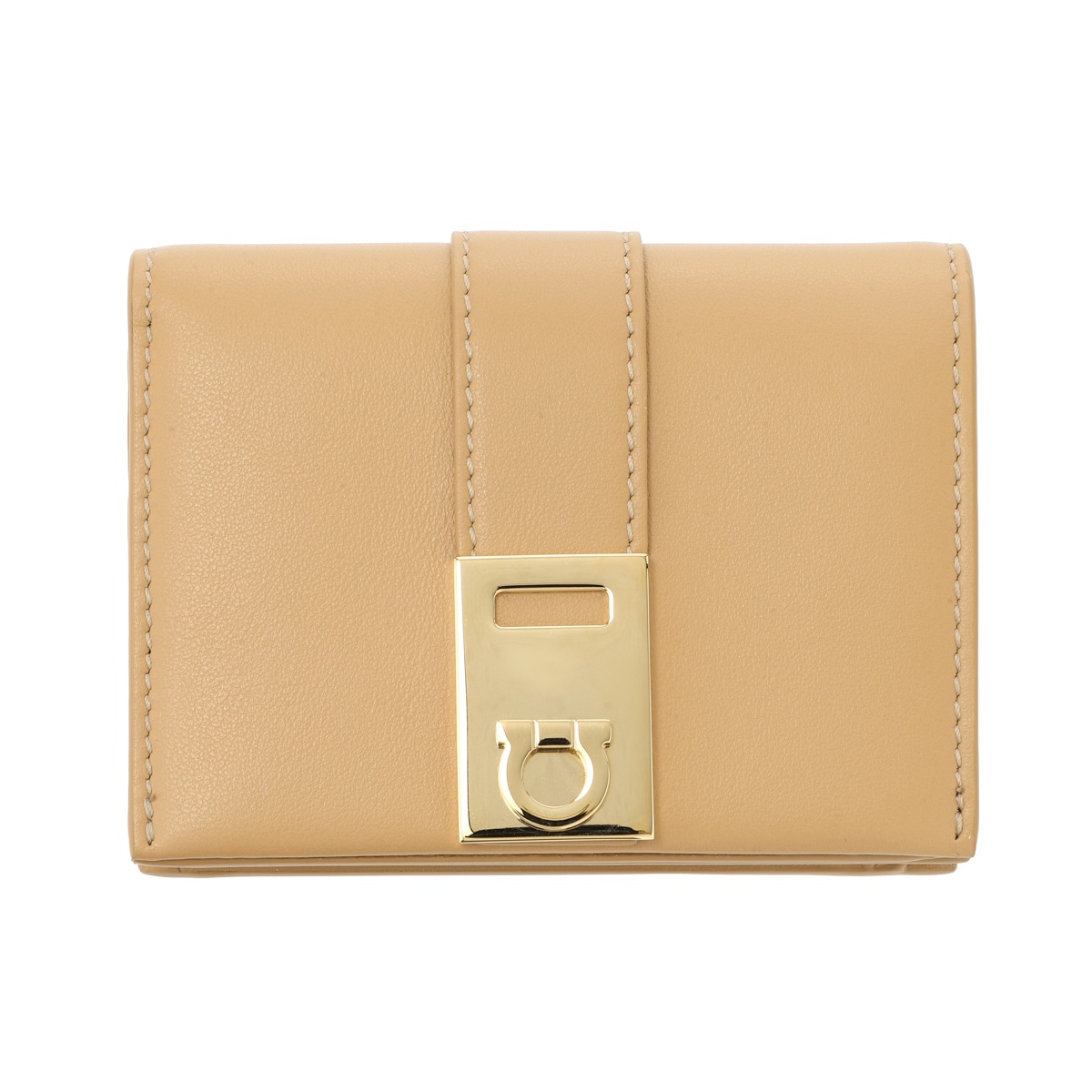 FERRAGAMO フェラガモ 2つ折り財布 小銭入れ付き/HUG BICOLOR レディース