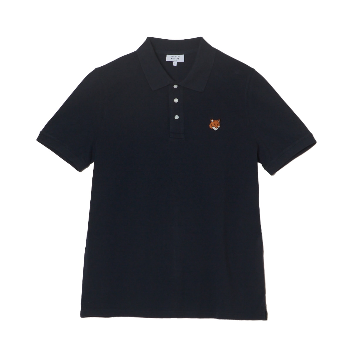 MAISON KITSUNE メゾンキツネ フォックスヘッド コンフォート ポロ MAISON KITSUNE メゾンキツネ ポロシャツ/FOX HEAD PATCH REGULAR POLO