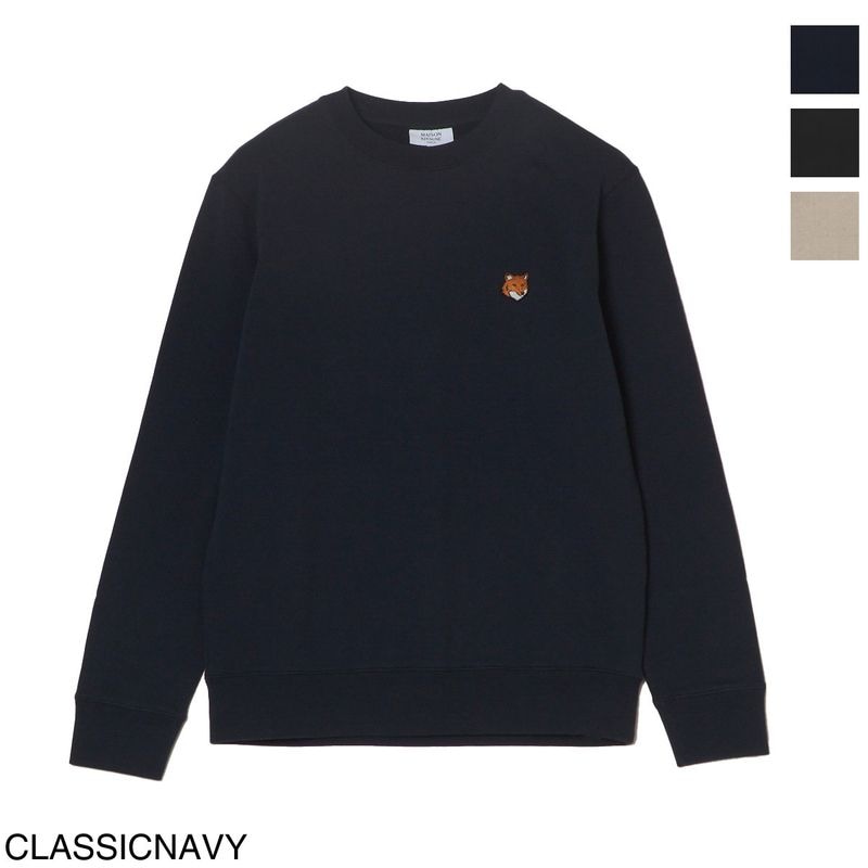 【ラスト1点】MAISON KITSUNÉ フォックスヘッド 長袖　ブラック M アウトレット】【ラスト1点】MAISON KITSUNE メゾンキツネ スウェット