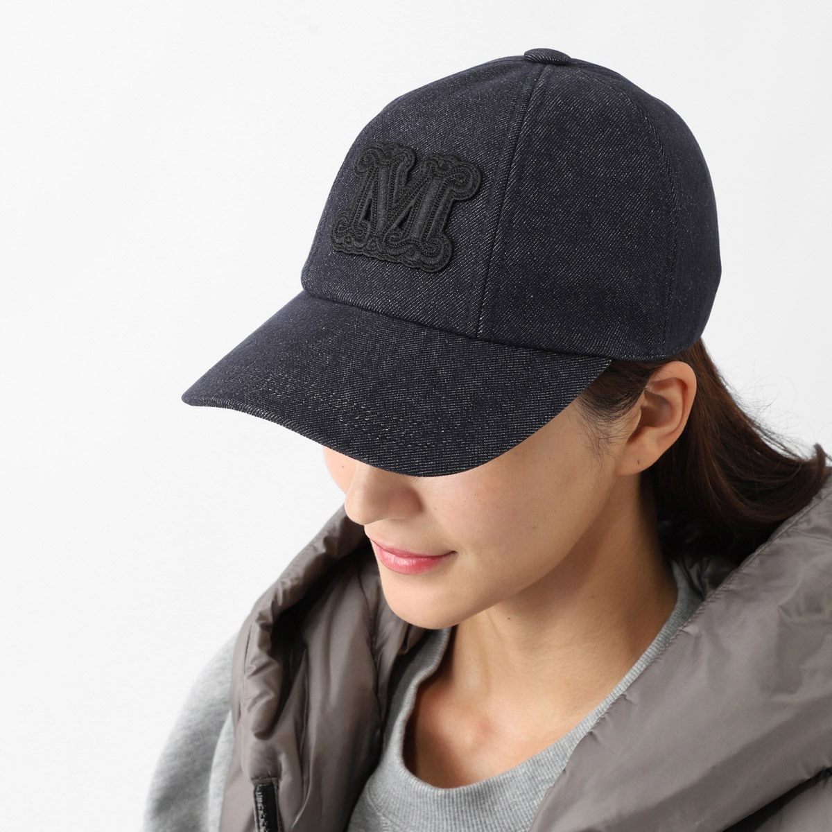 Max Mara マックスマーラ ベースボールキャップ/LELLA デニム ベース