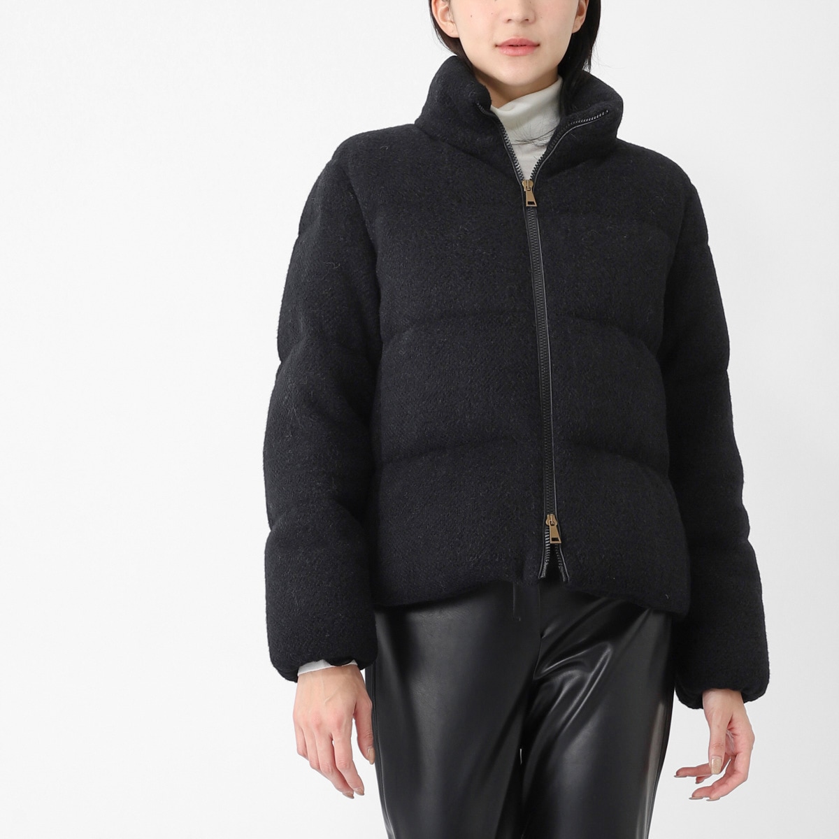 パラスパレスジャケット　ネイビー　異素材　ダウン×ウール♪ 週末〜❤️連休値下げ♪ 冬のアウター PAL'LAS PALACE ONLINE STORE