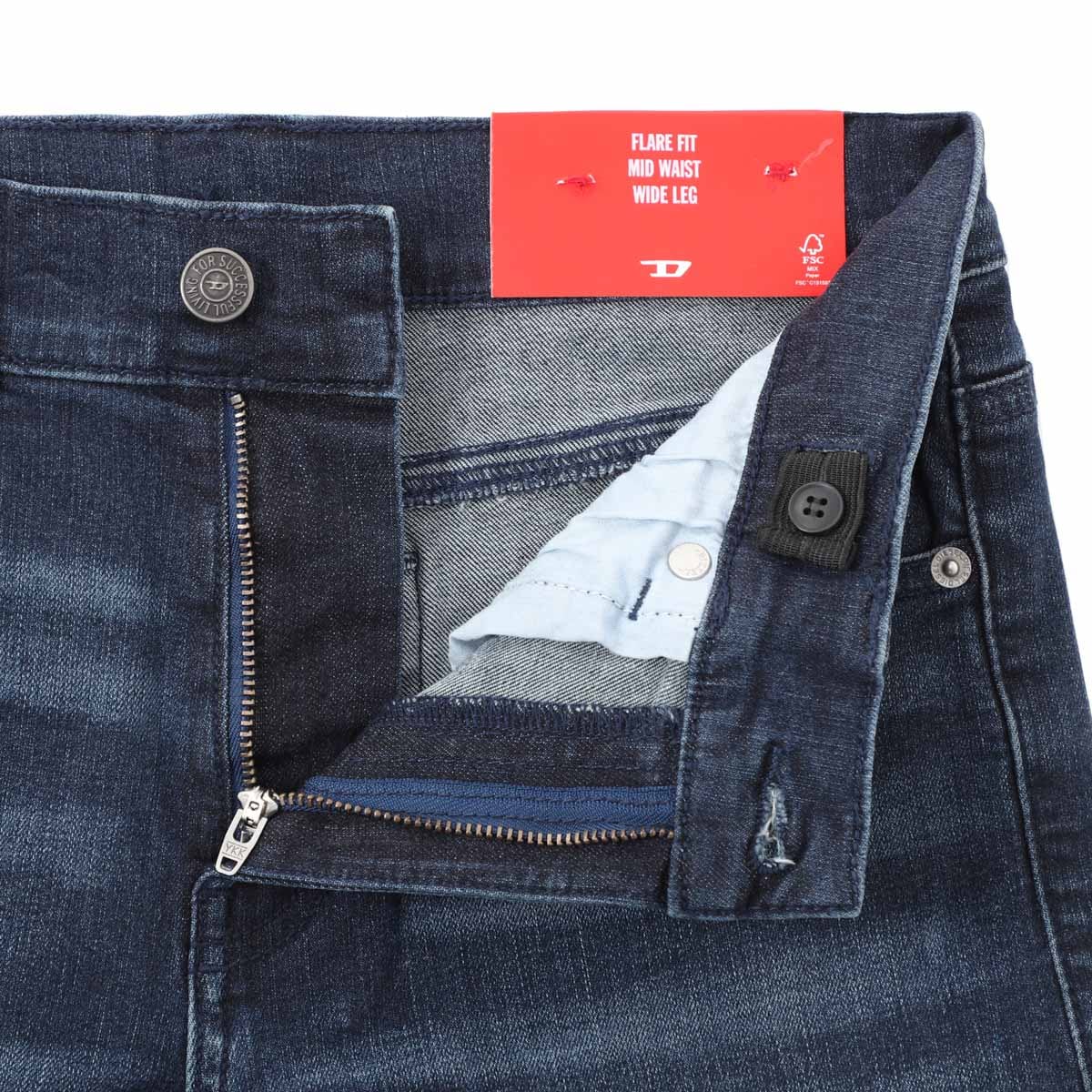 【アウトレット】DIESEL ディーゼル ジップフライジーンズ/フレアジーンズ KIDS キッズ ガールズ/1978-J フレア ワイドレッグデニムパンツ ウォッシュ加工 レディース