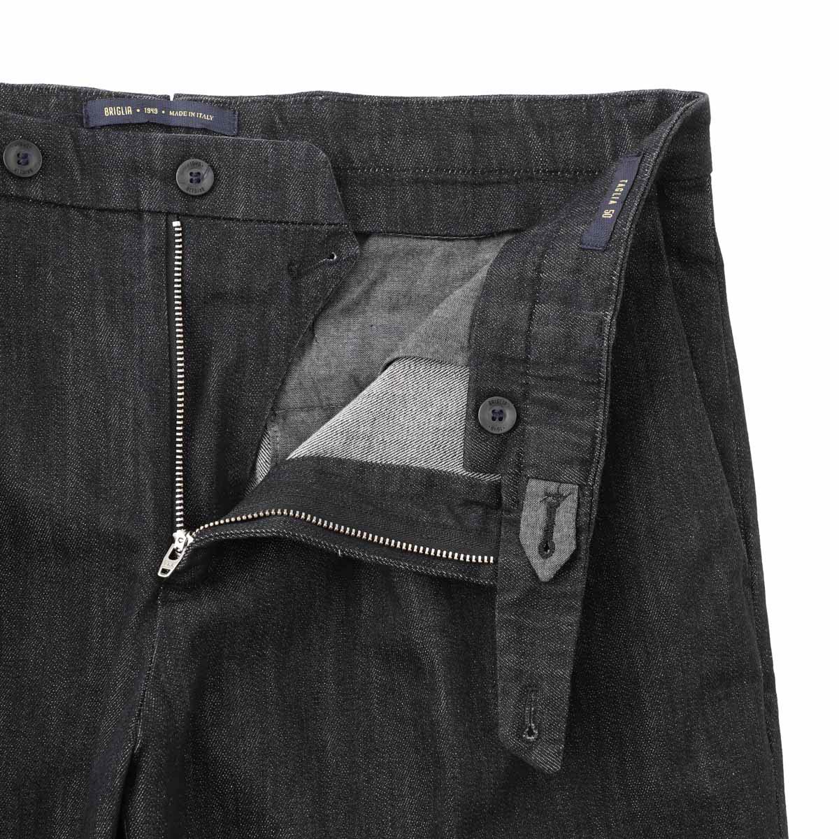 BRIGLIA 1949 ブリリア ツープリーツ スラックス/デニムパンツ/DNM