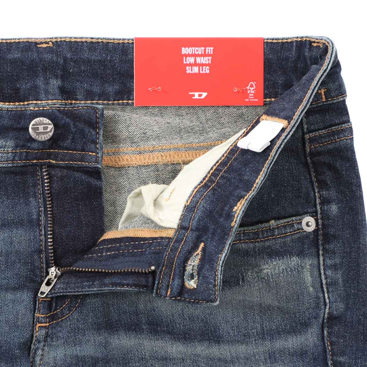DIESEL ディーゼル ジップフライジーンズ/フレアジーンズ KIDS キッズ ガールズ/D-ARRY-J ブーツカット フレアデニムパンツ ウォッシュ加工 レディース