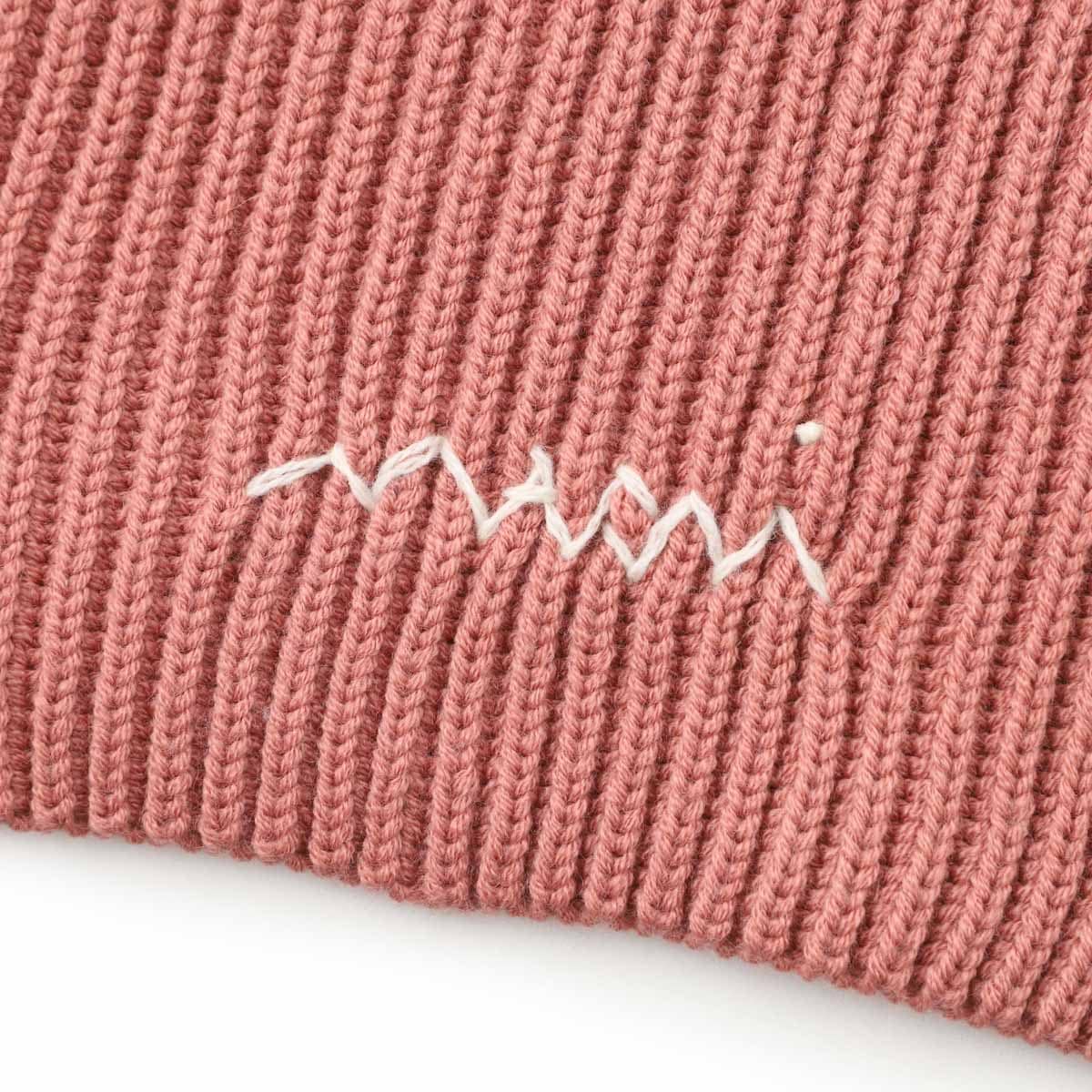 MARNI マルニ マフラー/KIDS キッズ ガールズ ボーイズ/ロゴ刺繍 リブニット レディース