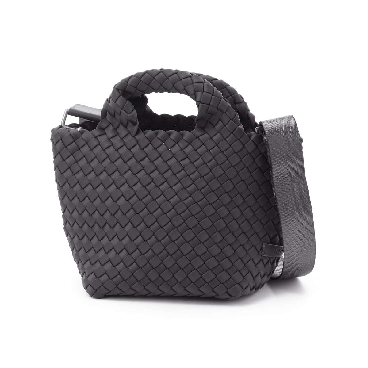 NAGHEDI ナゲディ トートバッグ 2WAY/クロスボディバッグ/St. Barths Petit Tote セント バルト プチトート 小さめ メッシュ ネオプレン 軽量 編み込み レディース