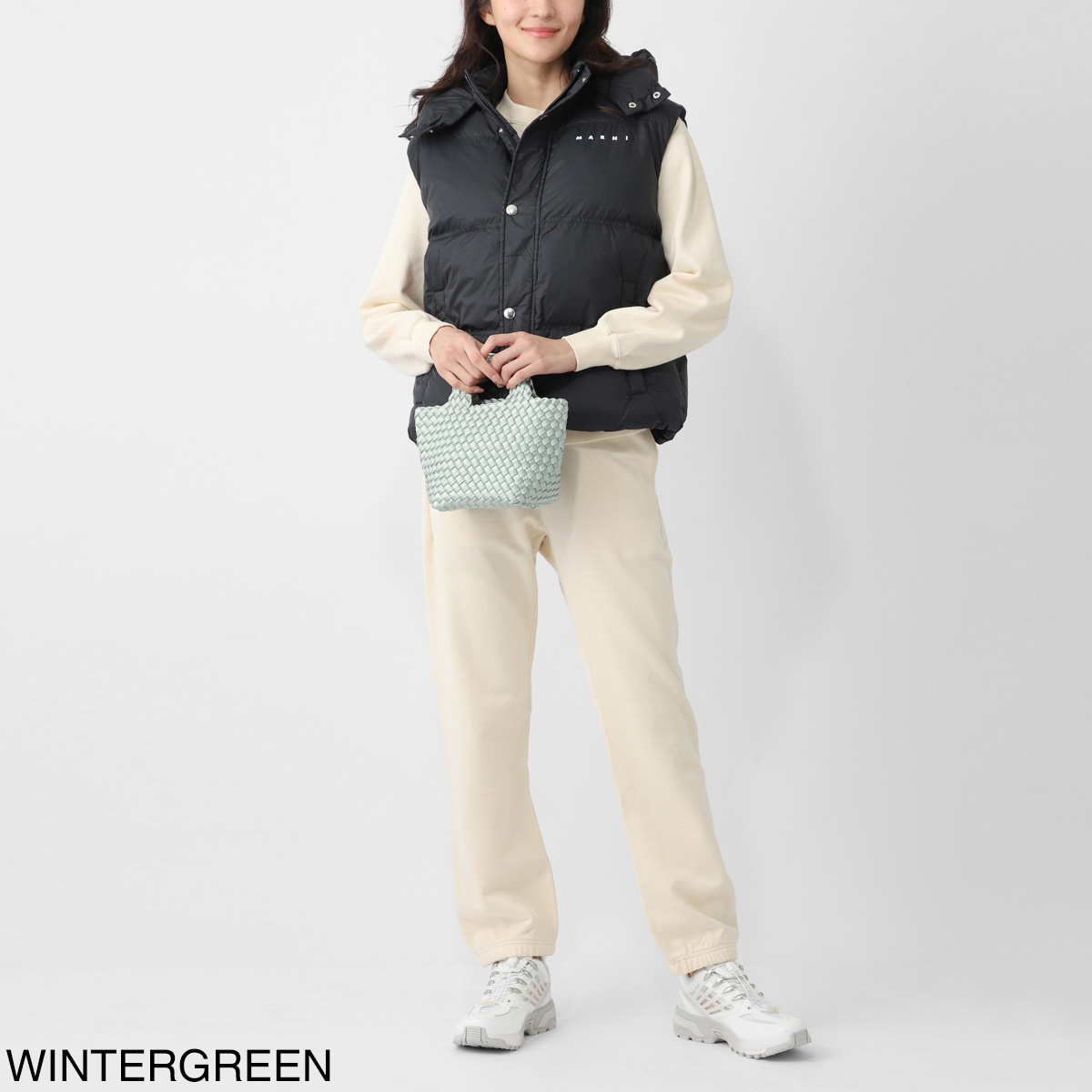 NAGHEDI ナゲディ トートバッグ/ハンドバッグ/St. Barths Petit Tote Satin セント バルト プチトート 小さめ メッシュ ネオプレン 軽量 編み込み レディース