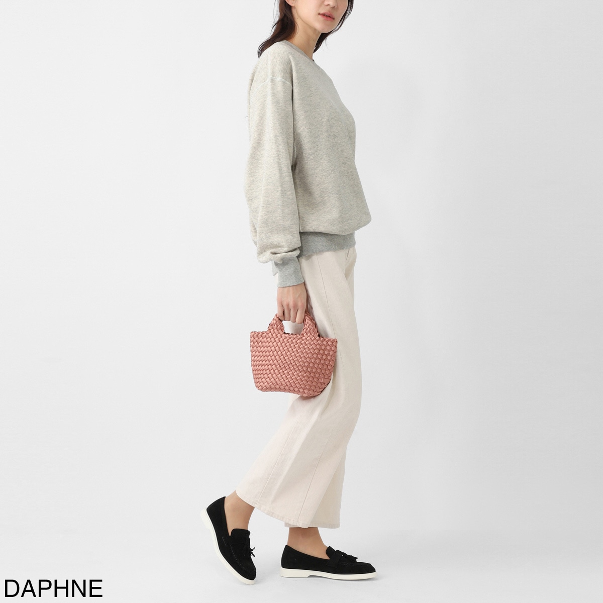 NAGHEDI ナゲディ トートバッグ/ハンドバッグ/St. Barths Petit Tote Satin セント バルト プチトート 小さめ メッシュ ネオプレン 軽量 編み込み レディース