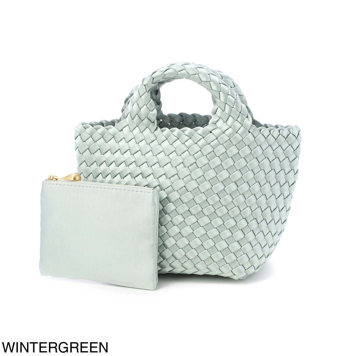 NAGHEDI ナゲディ トートバッグ/ハンドバッグ/St. Barths Petit Tote Satin セント バルト プチトート 小さめ メッシュ ネオプレン 軽量 編み込み レディース