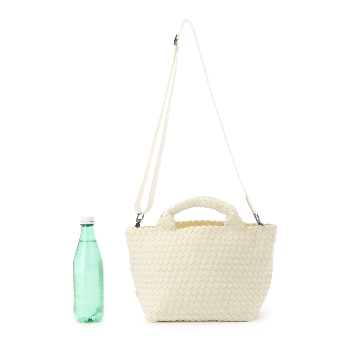 NAGHEDI ナゲディ トートバッグ 2WAY/クロスボディバッグ/St. Barths Small Tote セント バース スモール トート ポーチ付き Sサイズ メッシュ ネオプレン 軽量 編み込み レディース