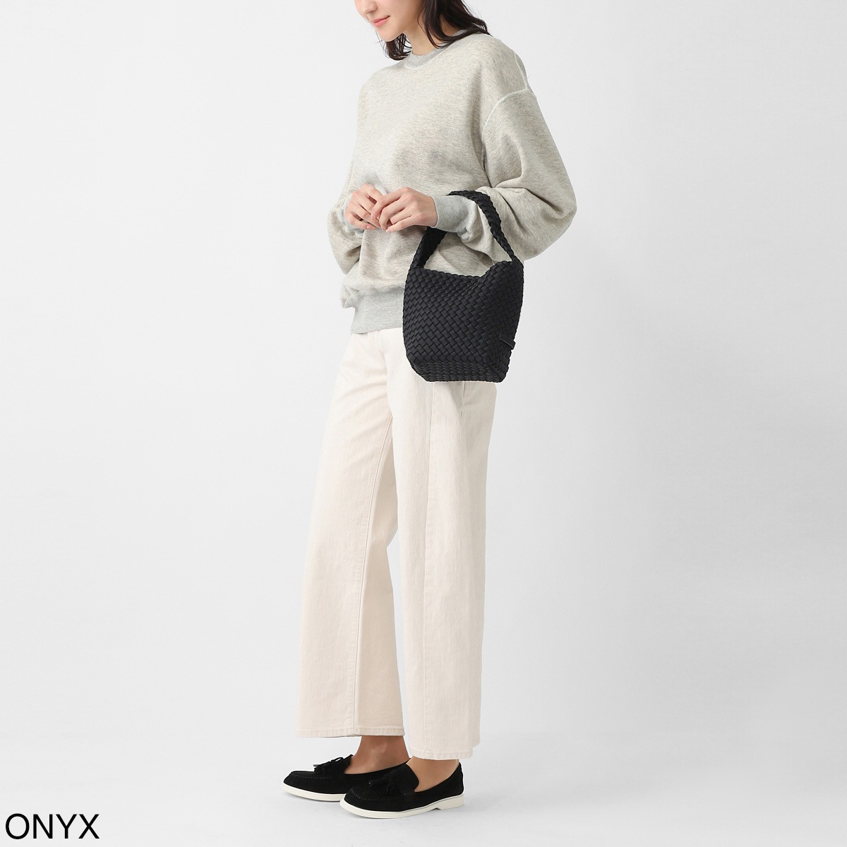 NAGHEDI ナゲディ ショルダーバッグ/Nomad Small Hobo ノマド スモール ホーボー ミニ ハンドバッグ ミニバッグ メッシュ ネオプレン 軽量 編み込み レディース