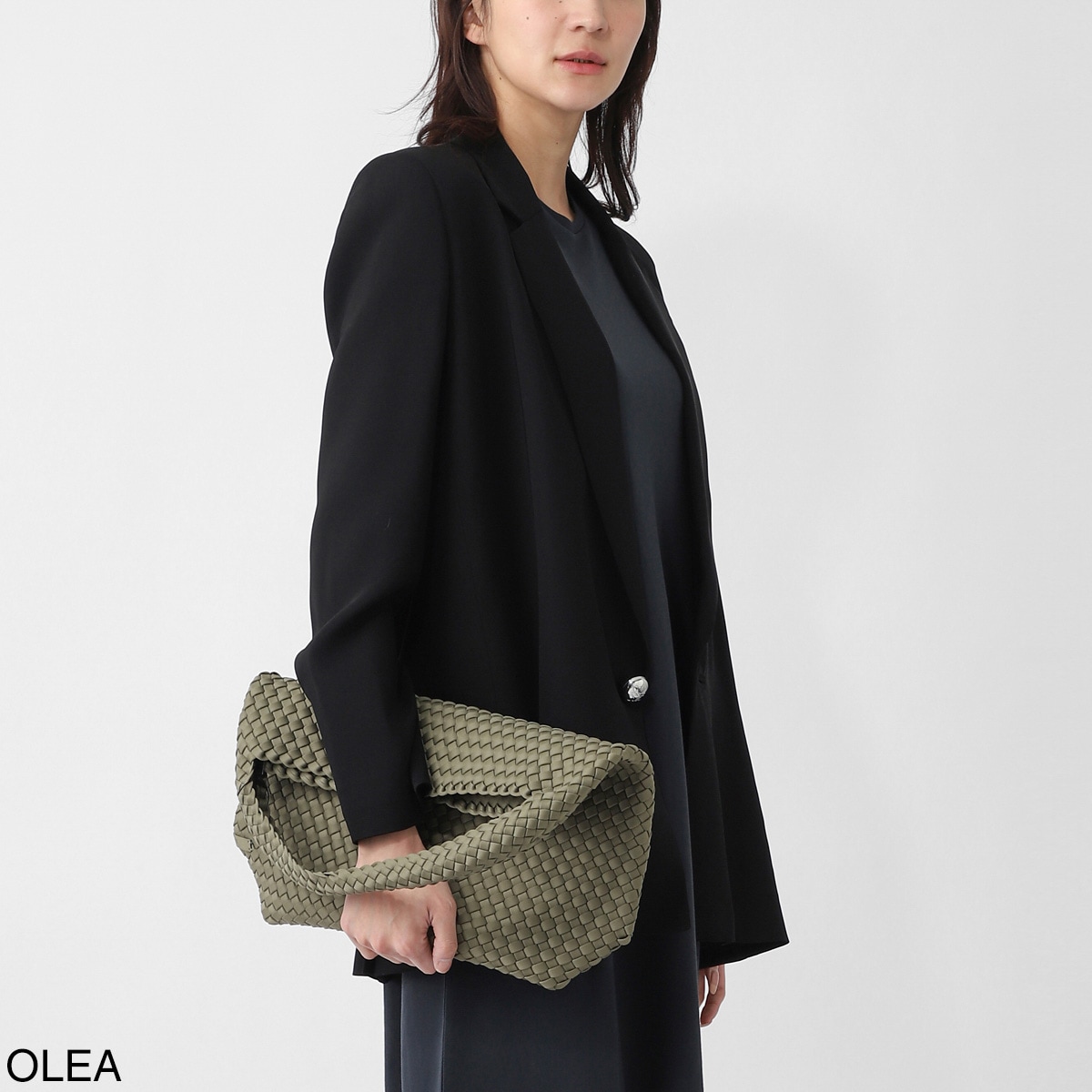 NAGHEDI ナゲディ ショルダーバッグ/Nomad Medium Hobo ノマド ミディアム ホーボー ミニ ハンドバッグ ミニバッグ メッシュ ネオプレン 軽量 編み込み レディース