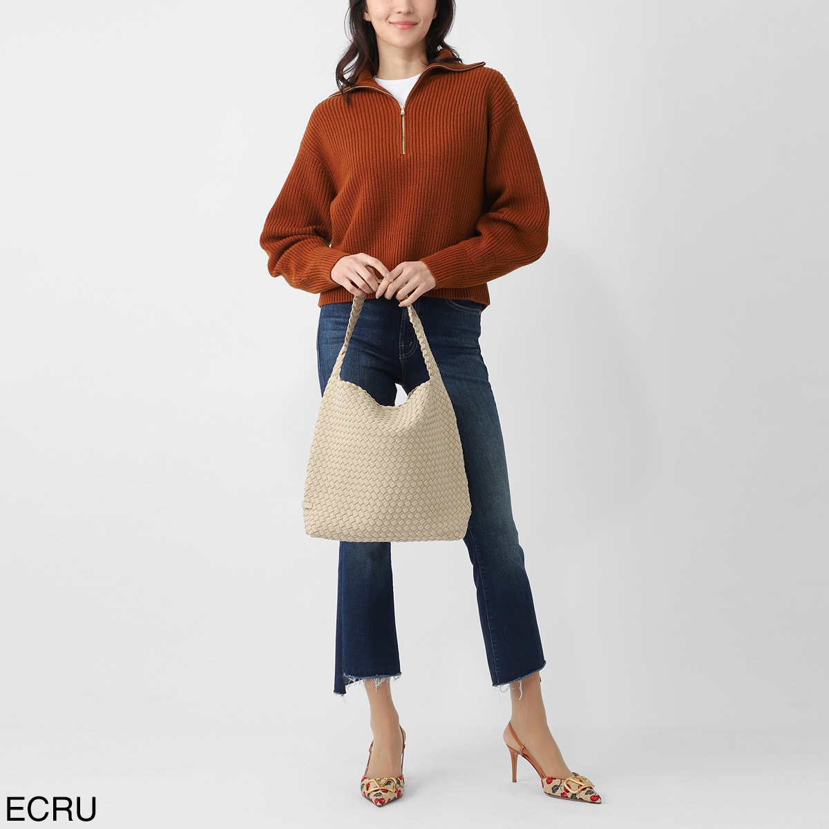 NAGHEDI ナゲディ ショルダーバッグ/Nomad Medium Hobo ノマド ミディアム ホーボー ミニ ハンドバッグ ミニバッグ メッシュ ネオプレン 軽量 編み込み レディース