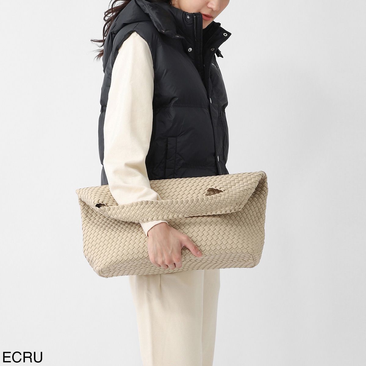 NAGHEDI ナゲディ ショルダーバッグ/Nomad Large Hobo ノマドラージホーボー ハンドバッグ メッシュ ネオプレン 軽量 編み込み レディース