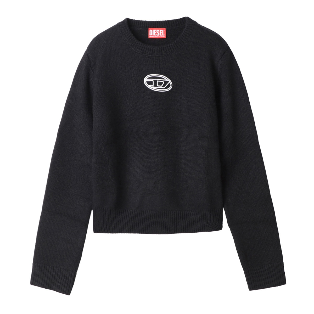 DIESEL ディーゼル クルーネックニット/KIDS キッズ ガールズ/KLESSY オーバルDロゴ ニットセーター ウール混 レディース