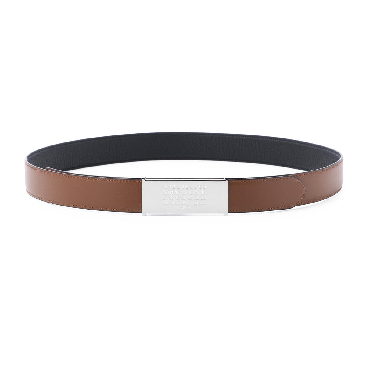 Maison Margiela メゾンマルジェラ リバーシブル ベルト/BELT 30 MM REVERSIBLE レザー カレンダーロゴバックル