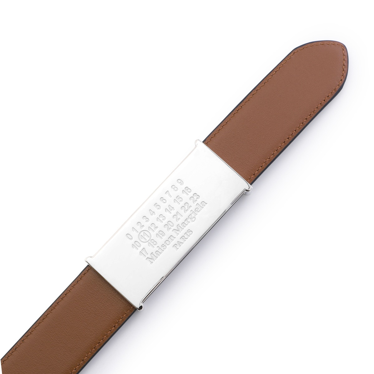 Maison Margiela メゾンマルジェラ リバーシブル ベルト/BELT 30 MM REVERSIBLE レザー カレンダーロゴバックル