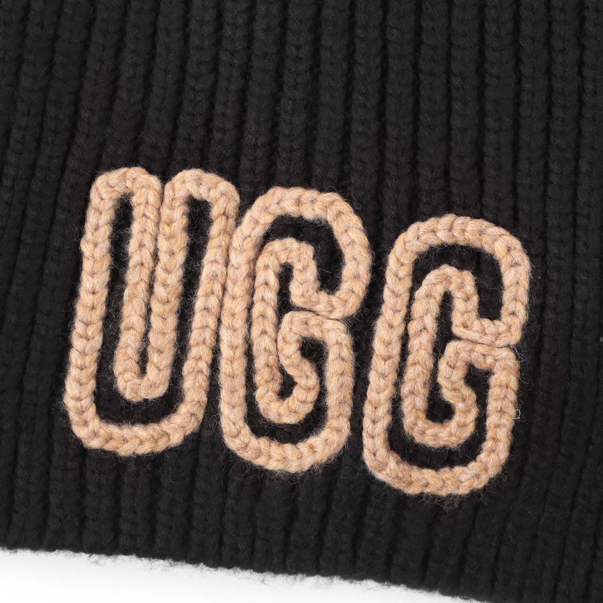 UGG Australia アグオーストラリア マフラー/W CHUNKY CRAFTED RIB SCARF ロゴ リブニット レディース