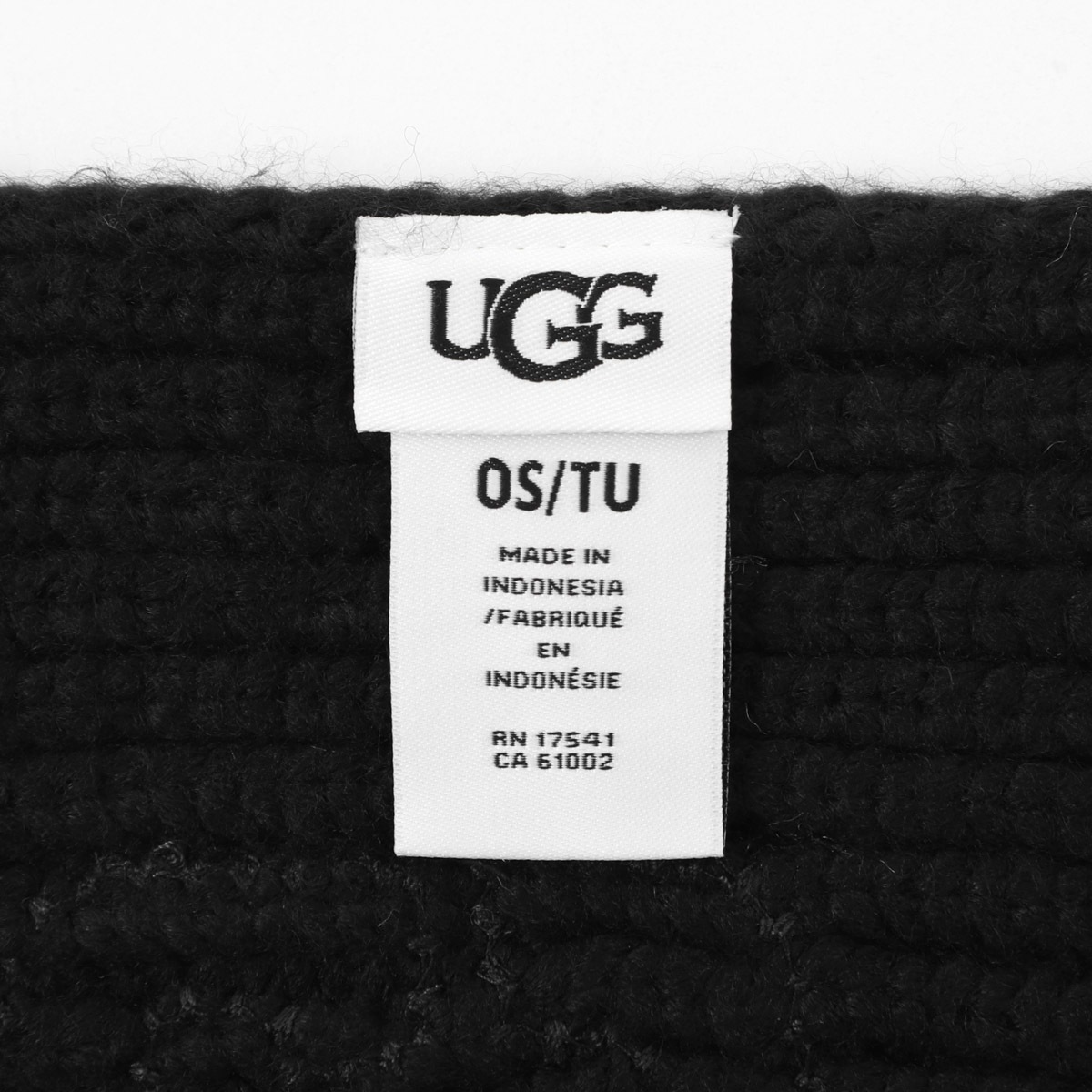 UGG Australia アグオーストラリア マフラー/W CHUNKY CRAFTED RIB SCARF ロゴ リブニット レディース