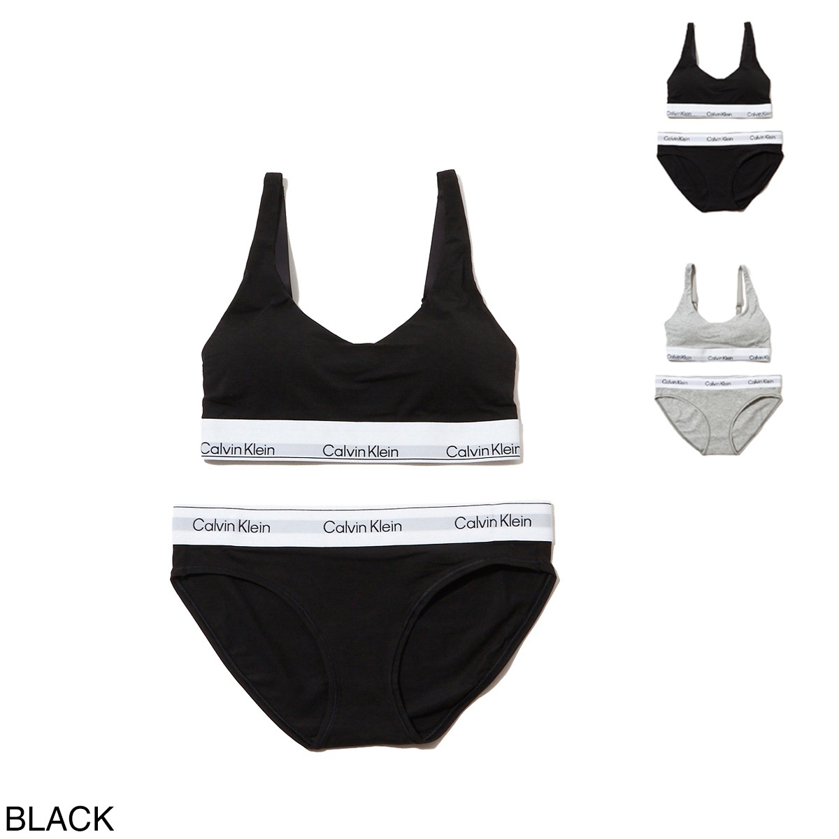 Calvin Klein カルバンクライン ブラ&ショーツ 上下セット/ICON COTTON