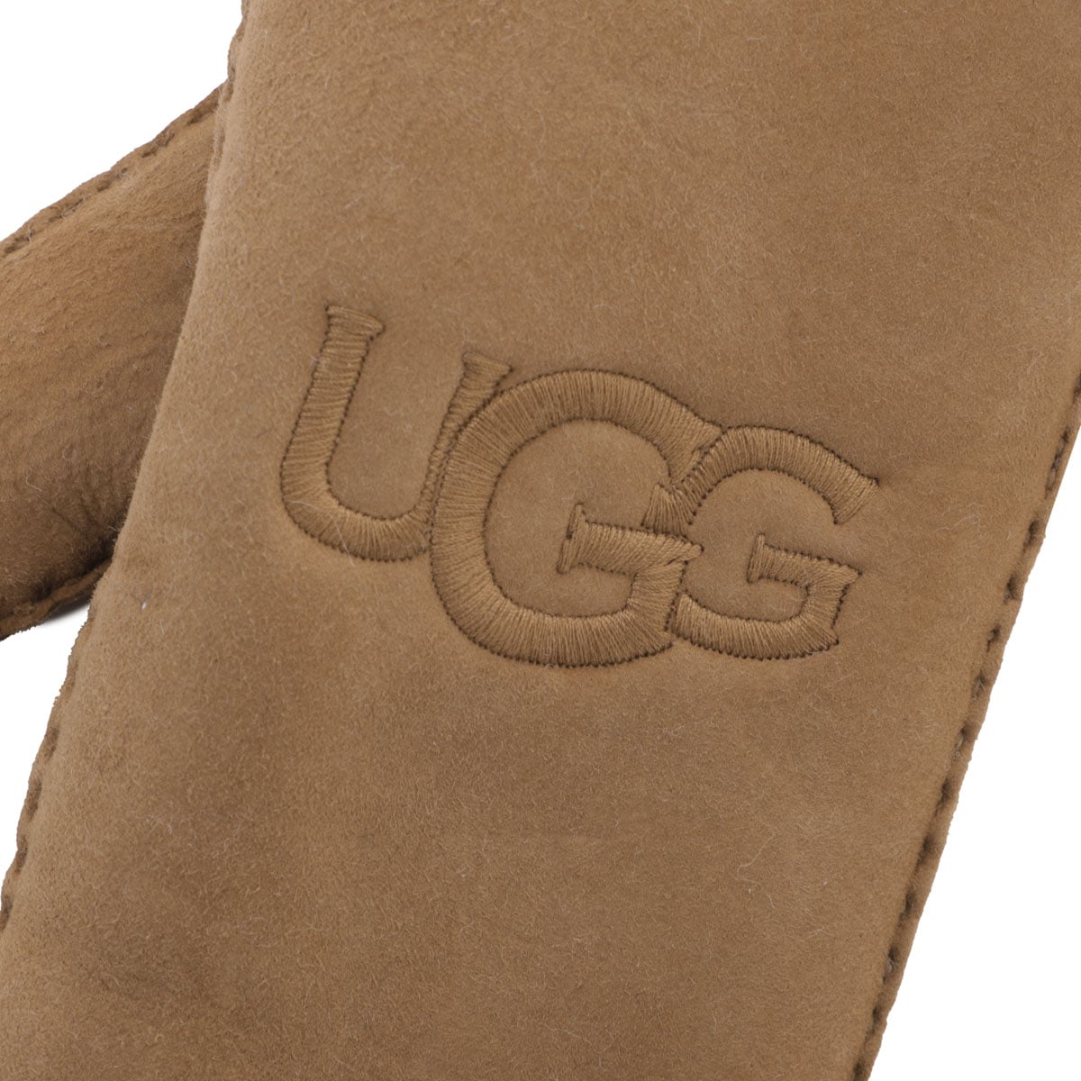UGG Australia アグオーストラリア 手袋/ミトン/W SHEEPSKIN EMBROIDER MITTEN ロゴ刺繍 レディース