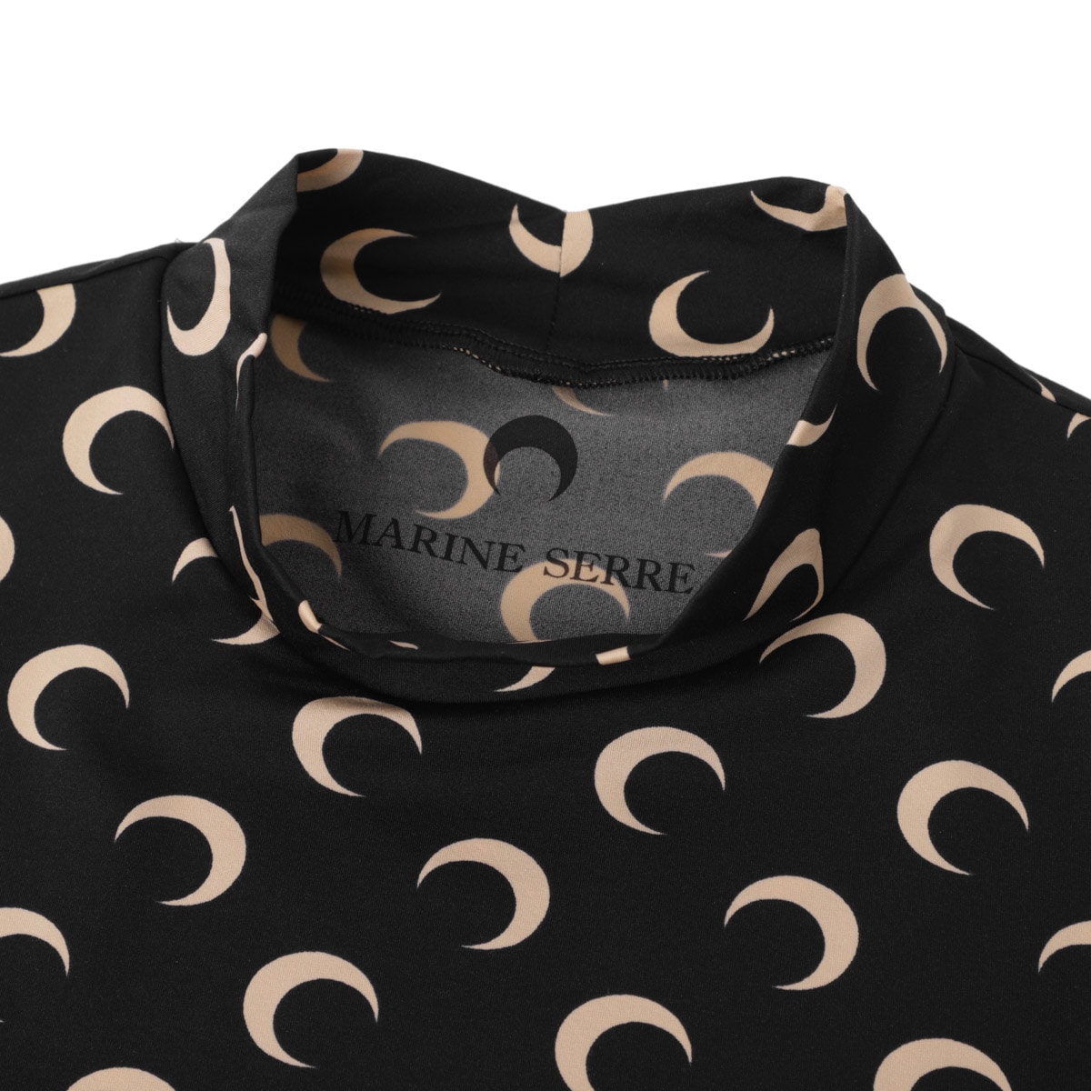 MARINE SERRE マリーン セル ハイネックカットソー/MOON PRINTED