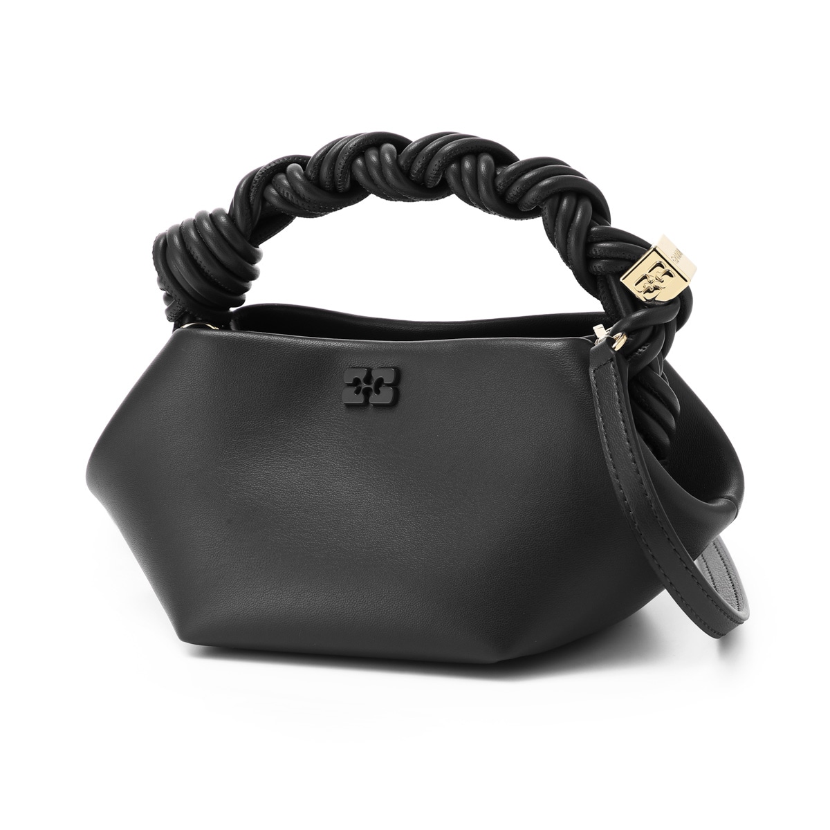 GANNI ガニー ハンドバッグ 2WAY/ショルダーバッグ ミニバッグ/BOU BAG MINI バタフライロゴ リサイクルレザー レディース