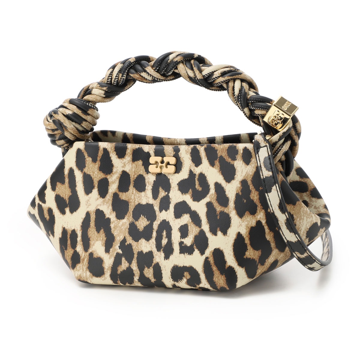 SALE！！GANNI レオパード ミニハンドバッグ Leopard Leopard Mini Bou Bag | GANNI US