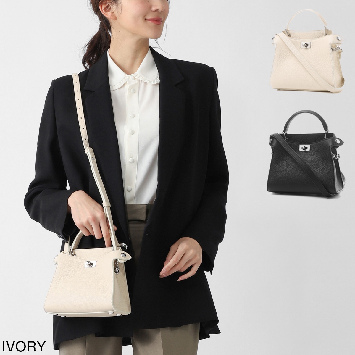 michino PARIS ミチノ パリ ハンドバッグ 2WAY/ショルダーバッグ/LUTECE NANO ルテス ナノ B115 198 レディース