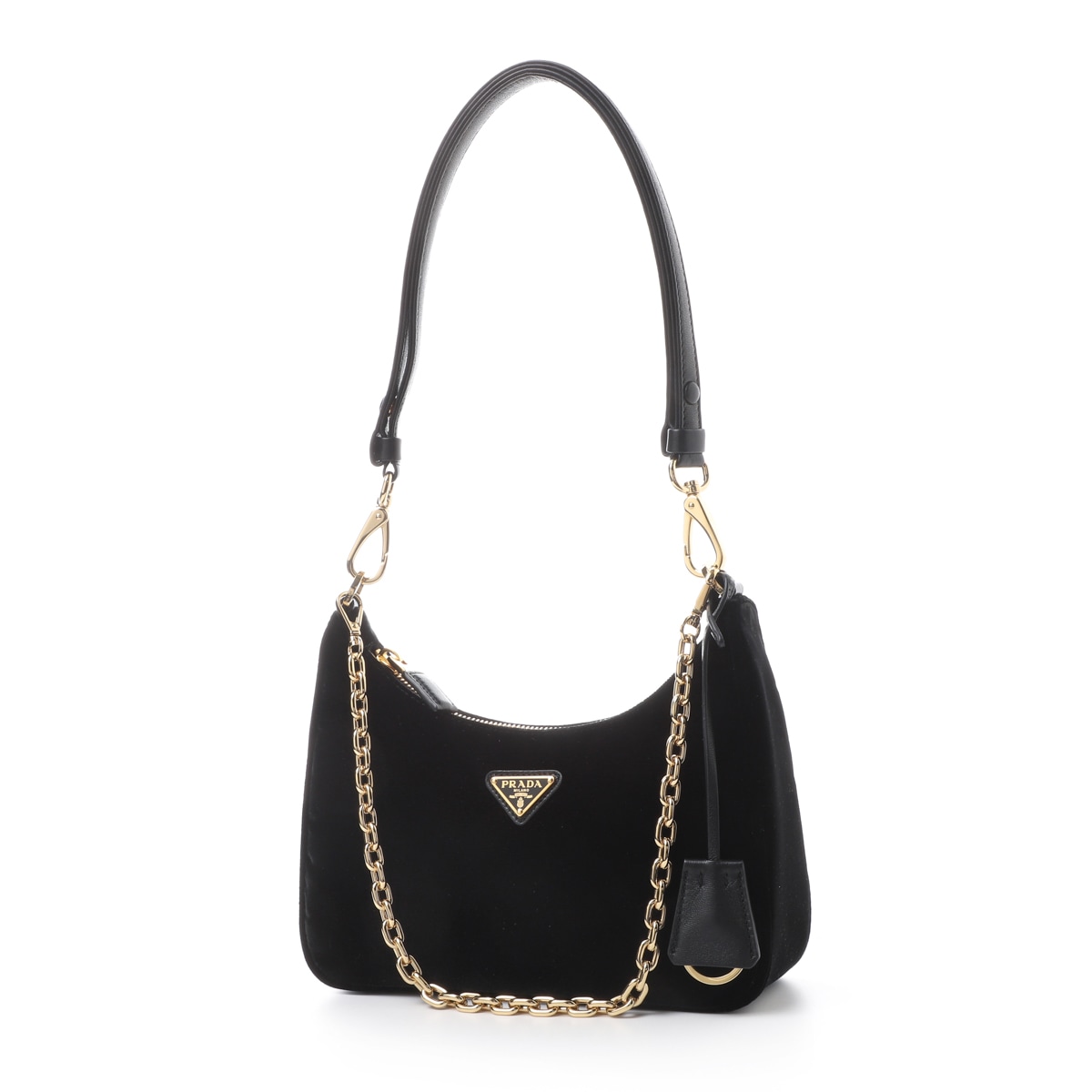 PRADA プラダ ハンドバッグ/ホーボーバッグ/Re-Edition ベルベット ミニバッグ レディース