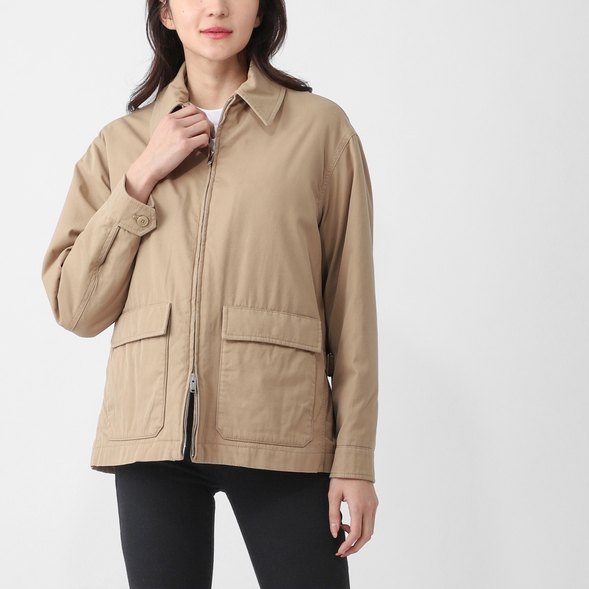 THE ROW ザ ロウ ジップアップ ブルゾン/シャツジャケット/AURELIUS JACKET コットン カシミヤ ジャケット レディース