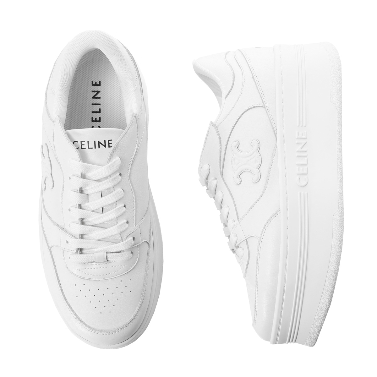 CELINE セリーヌ スニーカー/BLOCK WEDGE SNEAKER WITH TRIOMPHE PATCH