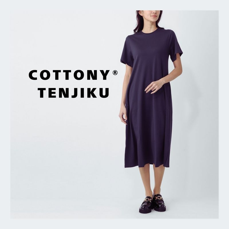 LIFiLL リフィル ワンピース/COTTONY FLARED DRESS コットニー 天竺 フレア ドレス 【国内正規品】 レディース