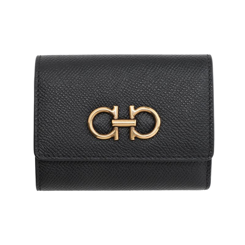FERRAGAMO フェラガモ 3つ折り財布 小銭入れ付き/コンパクトウォレット レディース
