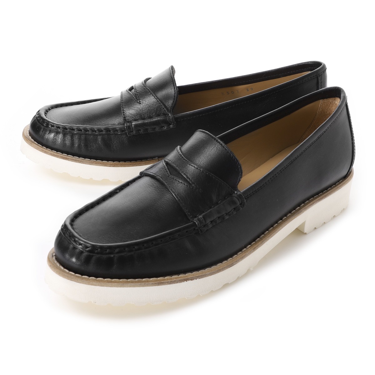 PASCUCCI パスクッチ ローファー/コインローファー/ZOE モールドソール 軽量 オフィスカジュアル【大きいサイズあり】 レディース