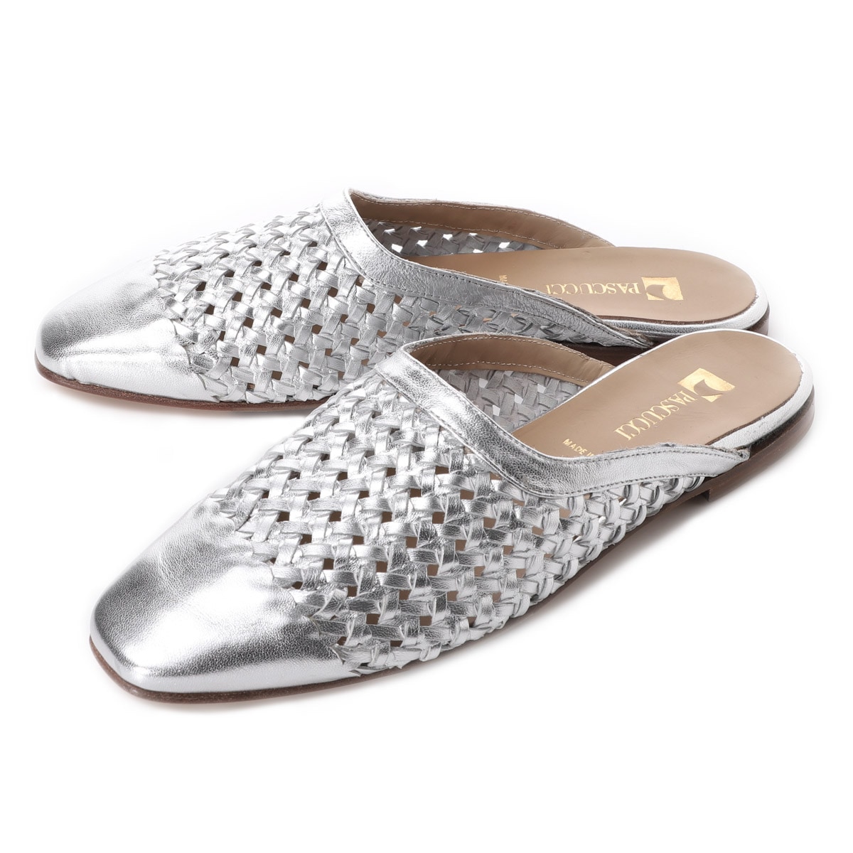 PASCUCCI パスクッチ サンダル/ミュール/JOY ミュール イントレチャート メッシュ【大きいサイズあり】 レディース