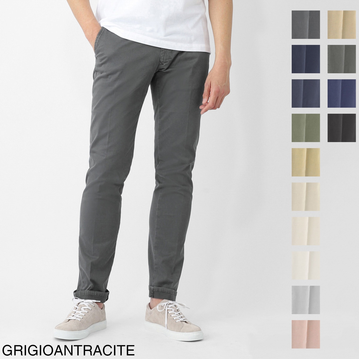 INCOTEX SLACKS インコテックス スラックス コットンパンツ/チノパン/SLIM FIT 100型 9664A メンズ