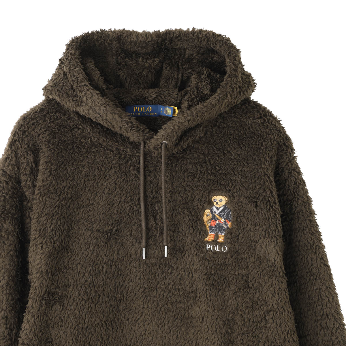 美品✨ポロバイラルフローレン フーデッドブルゾン 刺繍 ベージュ M 希少モデル POLO RALPH LAUREN ポロラルフローレン パーカ/フーディ/ポロベア