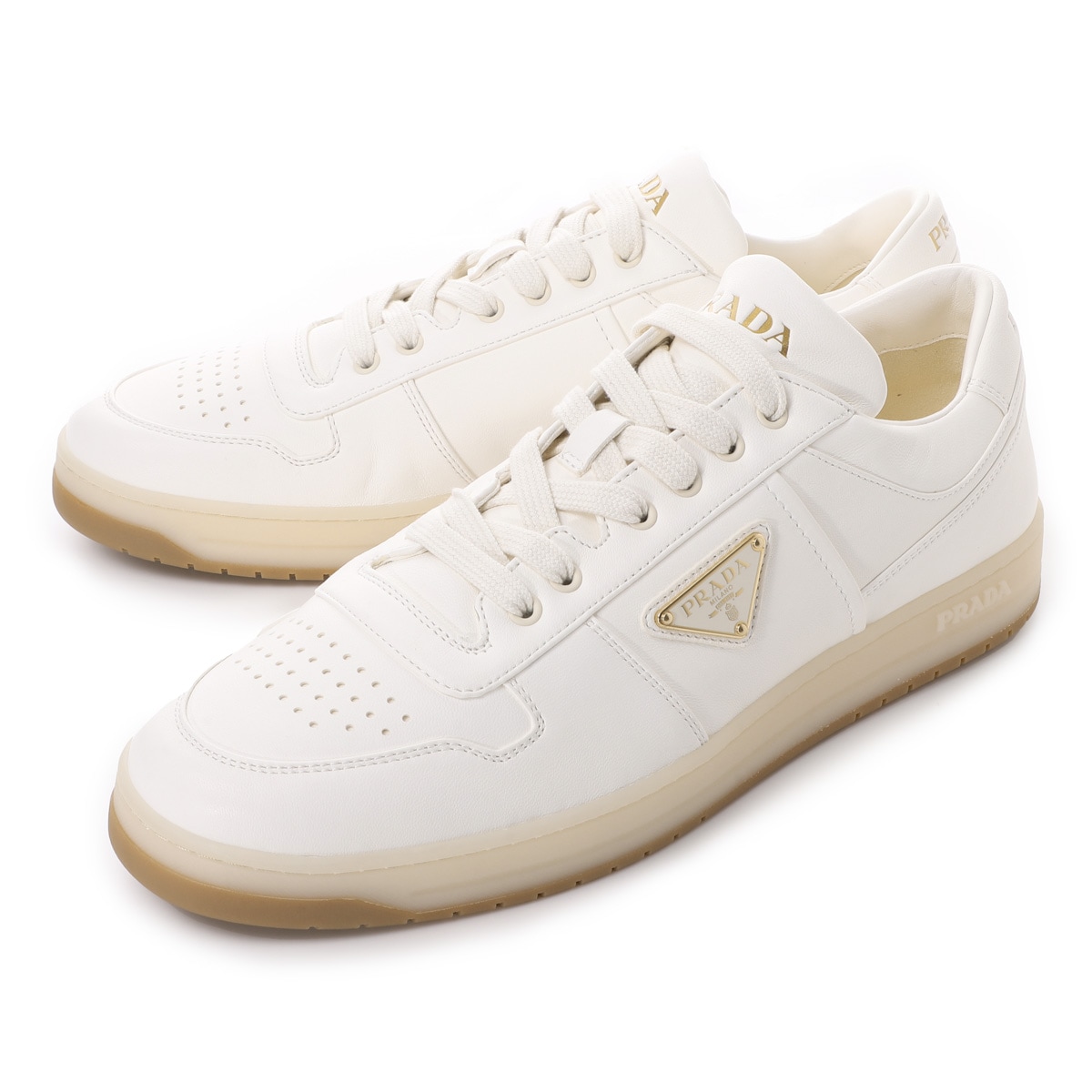 PRADA プラダ スニーカー/DOWNTOWN NAPPA LEATHER SNEAKERS【大きい
