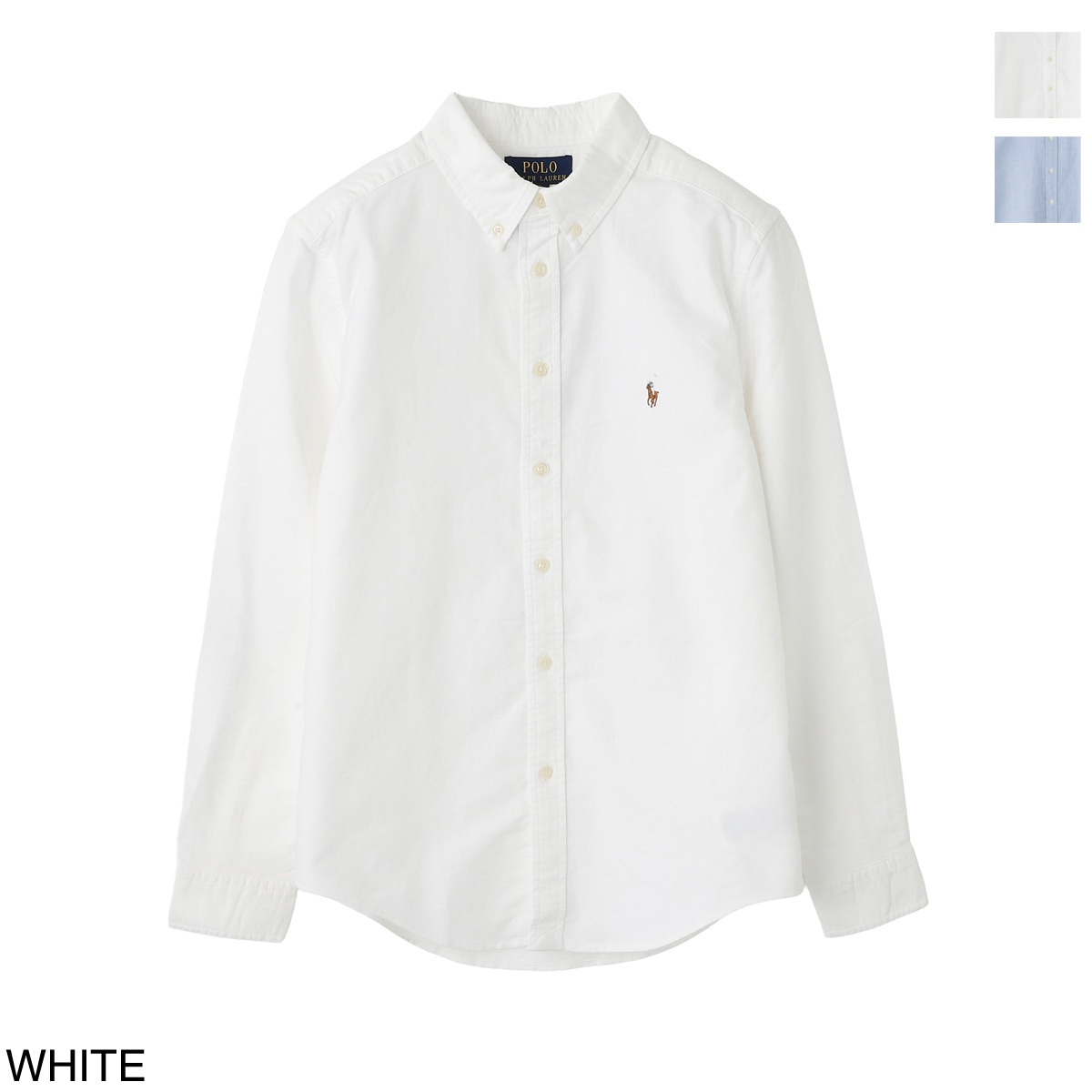 【専用】POLO RALPH LAUREN ボウタイコットンシャツ白ポニー 刺繍 POLO RALPH LAUREN ポロラルフローレン ボタンダウンシャツ/KIDS