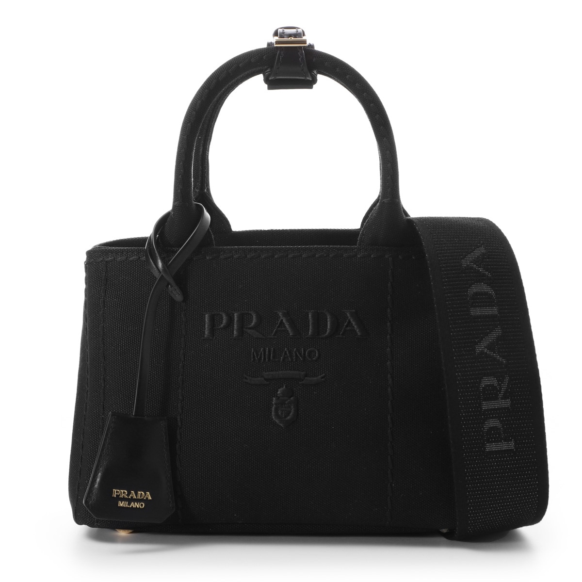 PRADA プラダ ハンドバッグ 3WAY/ショルダーバッグ/CANAPA RICAMO